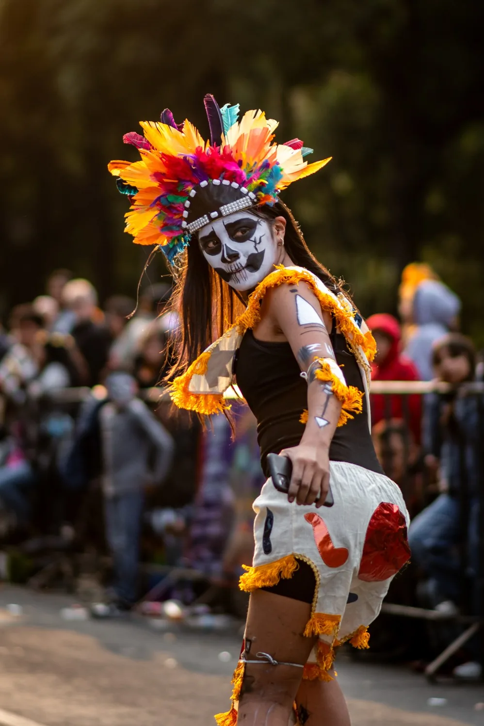 Catrina en la Mega Procesión CDMX