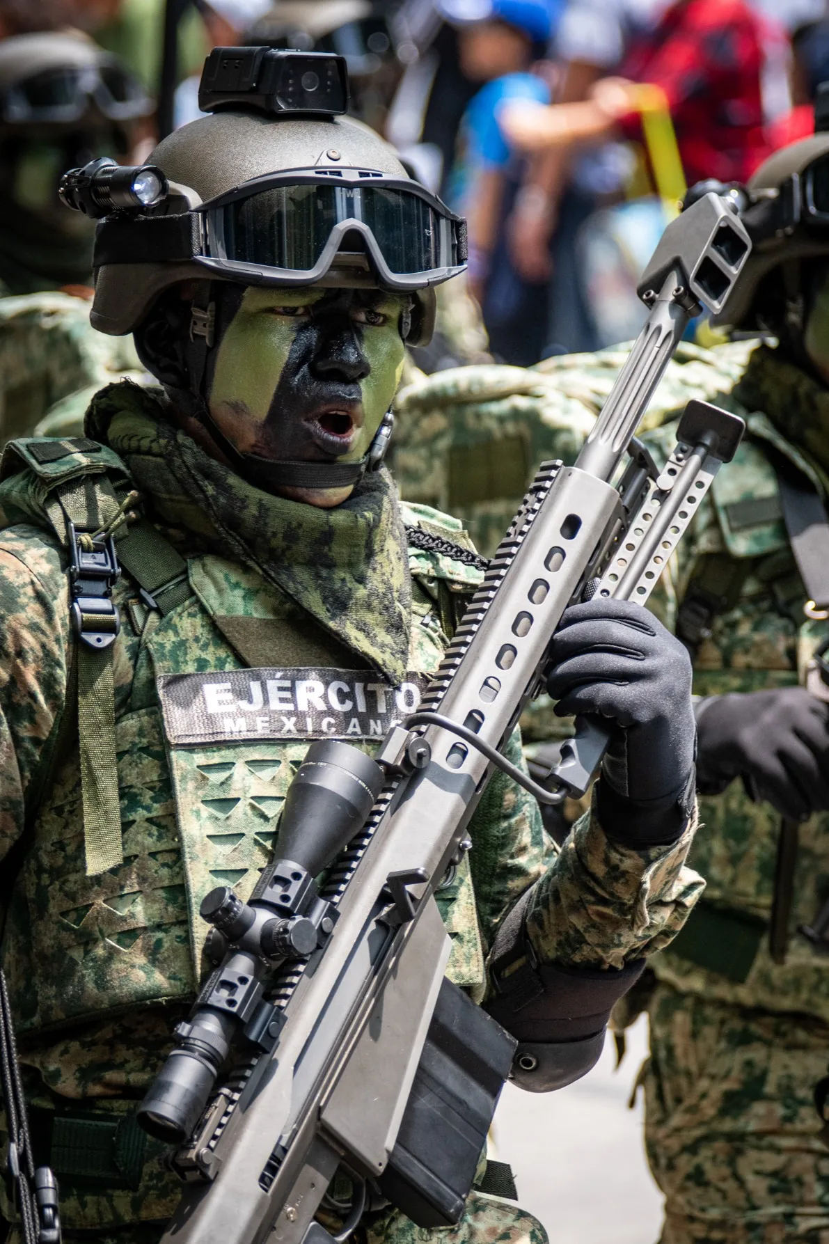 Soldado en Desfile Militar CDMX