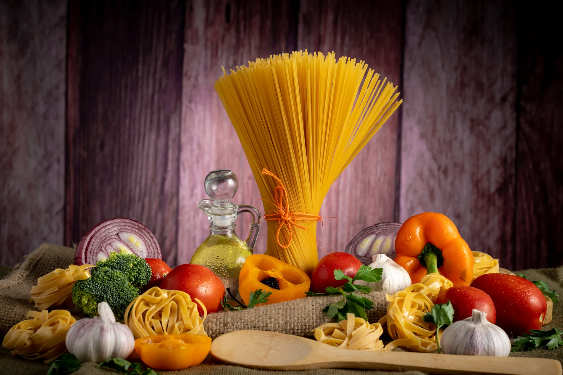 Fotografía gastronómica de spaguetti